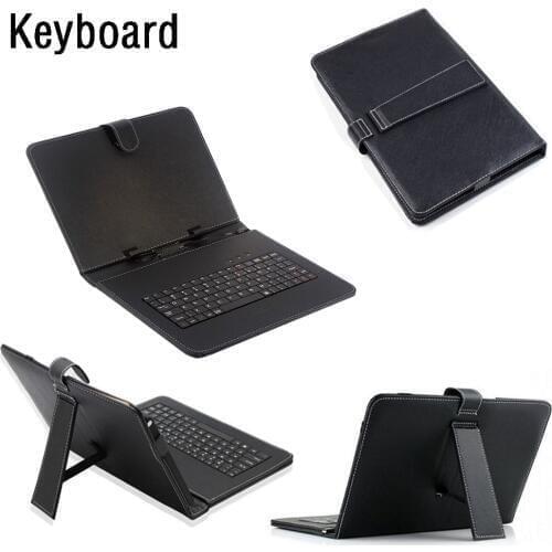 10 Inch Wire Keyboard Leather Cover Case Only for TYPE-C Port SC9863A Tablet Huawei Samsung Russian Keyboard for Tablet Pc Use