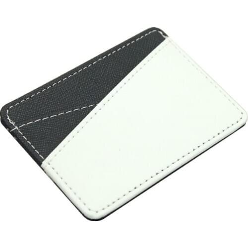 10pcs/lot New Blank Sublimation Leather Card Bag Holder for Hot transfer Printing Leather Blank consumables DIY 7x11cm
