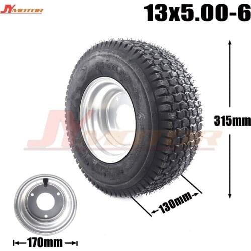 13 x 5.00-6 Tractor Rider Mower ATV GO-kart Drift Bike Wheels beach car accessories Tubeless Tire and Rim Wheel