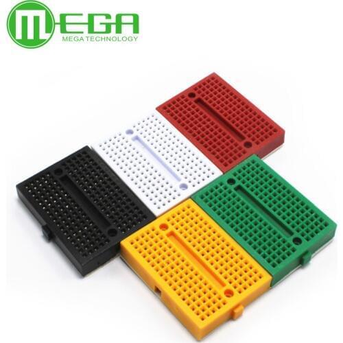 20pcs/lot SYB-170 Mini Solderless Prototype Experiment Test Breadboard 170 Tie-points 35*47*8.5mm