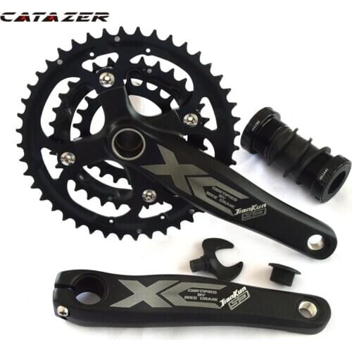 27 Speeds Bicycle Crank Mtb Mountain Bike 22-32-44T Bike Crankset 170mm 138mm Aluminum Alloy Crank 104BCD Bike Part