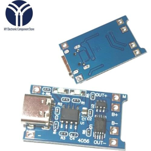 5PCS type-c USB 5V 1A 18650 TP4056 Lithium Battery Charger Module Charging Board With Protection Dual Functions 1A Li-ion good