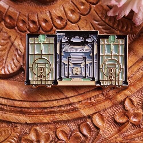 Anime Grandmaster of Demonic Cultivation MDZS Model Metal Badge Brooch Pin Button Bag Decor Yun Shen Bu Zhi Chu Cosplay