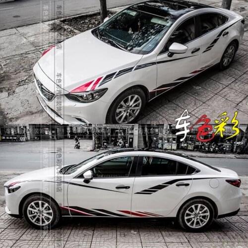 Car stickers FOR Mazda 6 Mazda 3 2012-2021 Body exterior decoration Fashion sports custom decals