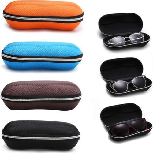 1PC Compression Resistance Popular With Zipper Eyewear Case Glasses Box Sunglasses Case Portable Eyewear Accessories