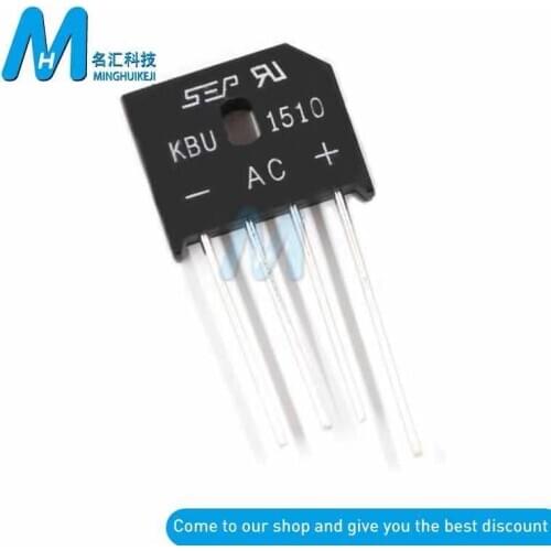 5PCS 15A 1000V Diode Bridge Rectifier KBU1510 KBU-1510 New And Original ic NEW