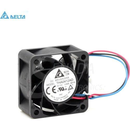 For delta THA0412AD 40mm 4cm DC12V 0.60A inverter server axial case Cooling Fans
