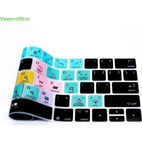 For Macbook Pro 13"15" Touch Bar A1706 / A1707/A1989/A1990 Steinberg Cubase Shortcuts Hotkey Silicone Keyboard Cover Skin