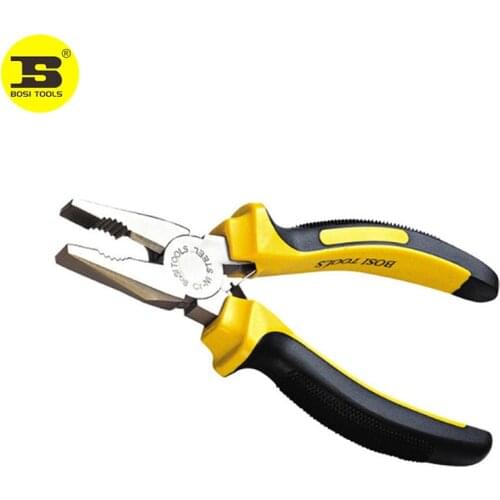 6" BOSI Combination Electrical Cutting Plier,45#Carbon Steel Hand Tools