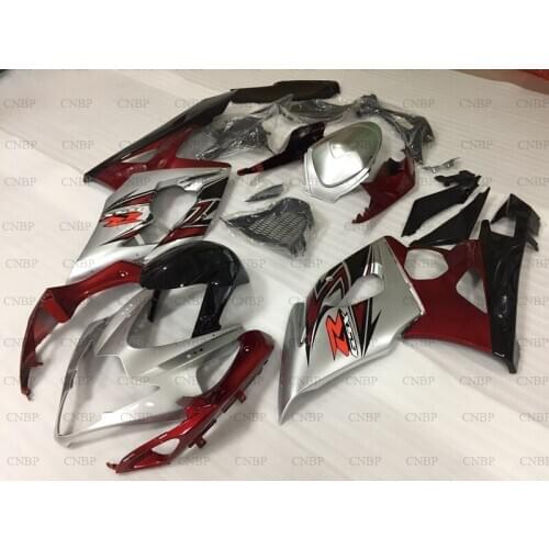 GSXR1000 2005 - 2006 K5 Plastic Fairings GSX-R1000 2006 Motorcycle Fairing for Suzuki GSXR1000 2005 Red Silver Black Body Kits