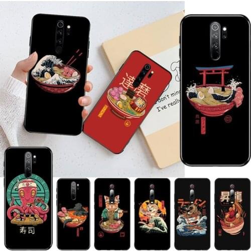 HOTCASHOP Great Ramen Wave Japan Phone Case for Redmi 9A 8A 7 6 6A Note 9 8 8T Pro Max Redmi 9 K20 K30 Pro