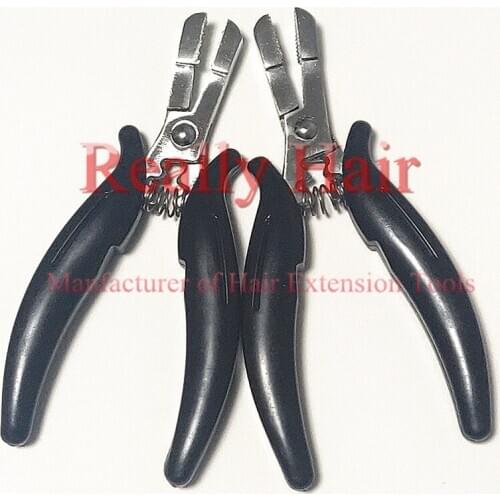 Free shipping Black handle flat teeth rebond remover / hair extension plier / fusion rebonds remover/hair plier