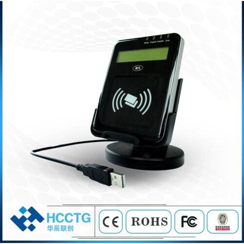 ISO1443 PC SC Compliant Contactless USB NFC Reader With LCD Smart Card Reader ACR1222L
