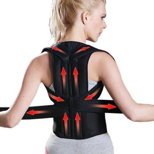 Medical Therapy Alloy Bone Shoulder Posture Corrector Back Orthopedic Brace Scoliosis Clavicle Straightener Support Belt Women