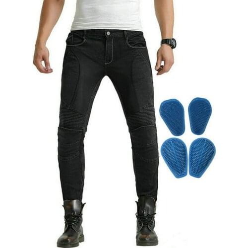 Motorcycle Super Fit Riding Protective Jeans Loong Biker Summer Mesh Breathable Casual Pants Locomotive Slim Cycling Trousers