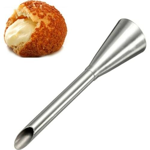 Stainless Steel Extruded Puff Cream Filling Flower Mouth Decorating Mouth Pastry Tips Nozzle
