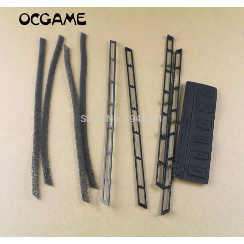 OCGAME 6sets/lot Dust-Proof Cover Pack Dustproof Kits Suitable For Playstation 4 for PS4 Slim Gaming Console Black