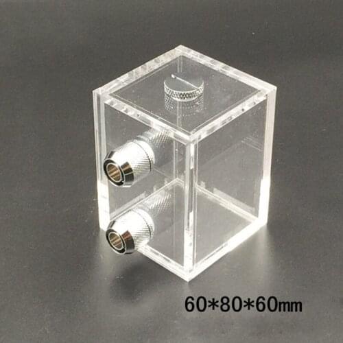 Mini Transparent Water Tank for Four-cylinder Engine Computer Water-cooled Radiator Water Tank