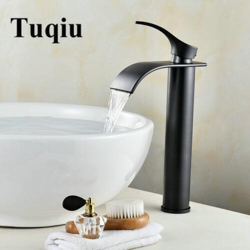 Bathroom Faucet hot and cold Brass Water Sink Crane Brass Basin Faucet Waterfall Sink Faucet Single Handle water tap