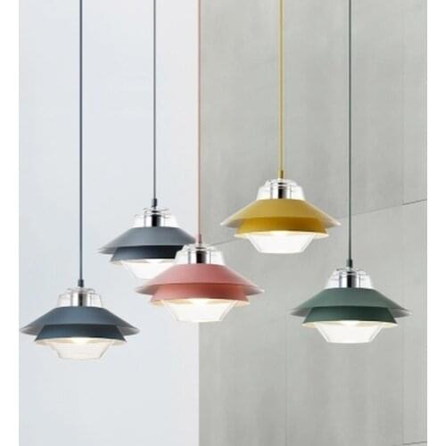 Modern led pendant lights iron glass ball for home lighting living room kitchen bar Suspension Luminaire Hanging Lamp