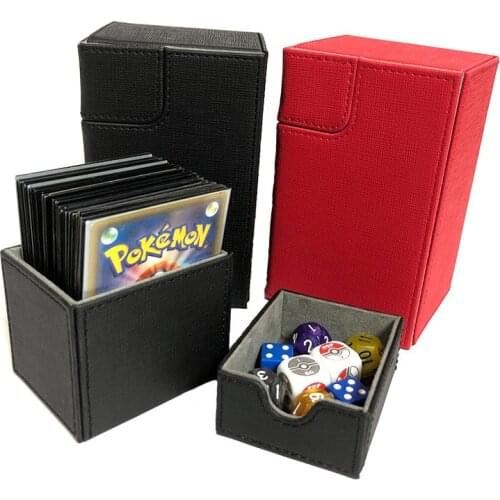 Middle Boxes Large size Card Case Deck Case Board Game Cards Box: Black Red Green Color