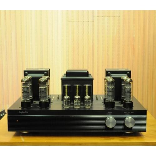 Raphaelite EL34 tube parallel push-pull amplifier, HIFI amplifier, output power 2 × 60W, Frequency Response: 10Hz–50KHz -1dB
