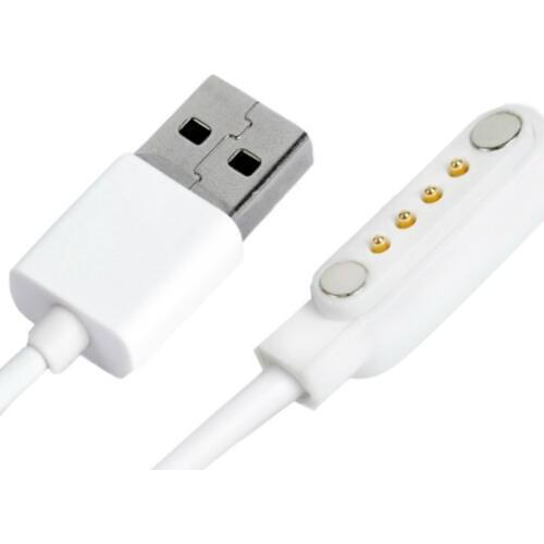 Smart Watch Charger For q100 q750 GT68 GT88 G3 KW18 Y3 KW88 Zeblaze thor 4 Smart Watch Accessory 4Pin Magnetic Charging Cable