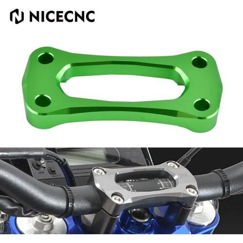 Motorcycle Handlebar Riser Bar Mount Handle Clamp for Kawasaki KX 125 250 06-08 KX250F KX450F 06-16 KX450 17-20 Aluminum