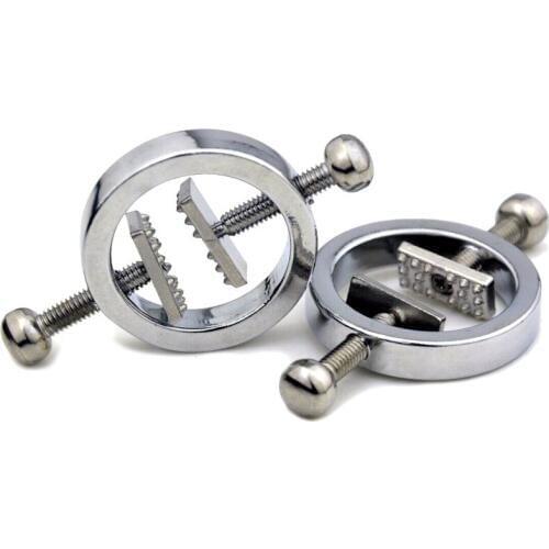 Stainless Steel Nipple Clamp Extruding Screw Female Breast Torture Nipple Stimulation SM Adult Games Flirt Sex Toys for Women