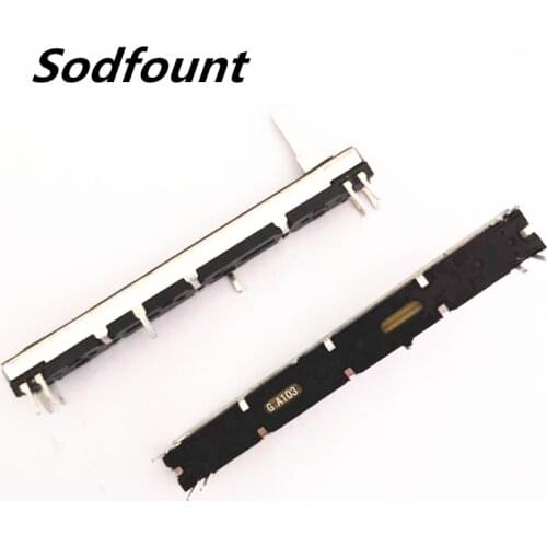 1pcs EPM8 dual channel mixer fader 75mm A10K (A103) potentiometer 8-pin