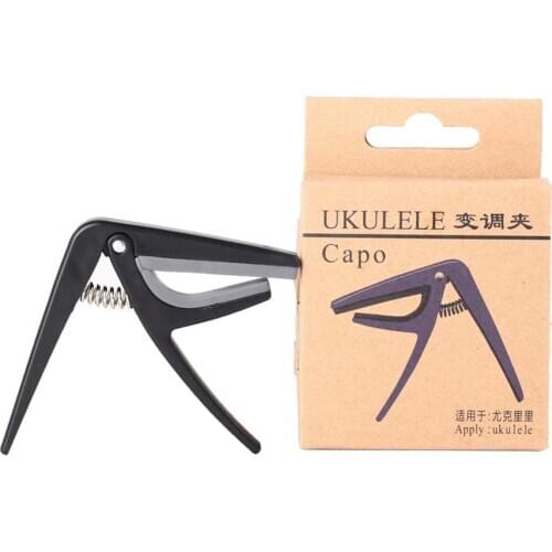 1 Pc Ukulele Capo Clamp Plastic Guitar Single-handed Quick Change For Acoustic and Electric 4 String Guitars Instruments