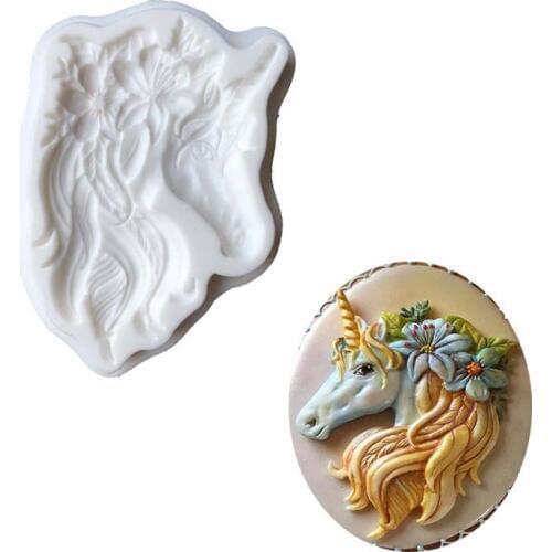 Aouke God beast Silicone Decorating Molds Cake Silicone Mold Sugarpaste Candy Chocolate Gumpaste Clay Mould B106