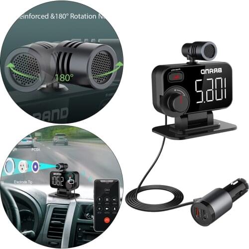 Car FM transmitter MP3 Audio AUX Player FM Transmitter Fast Charger