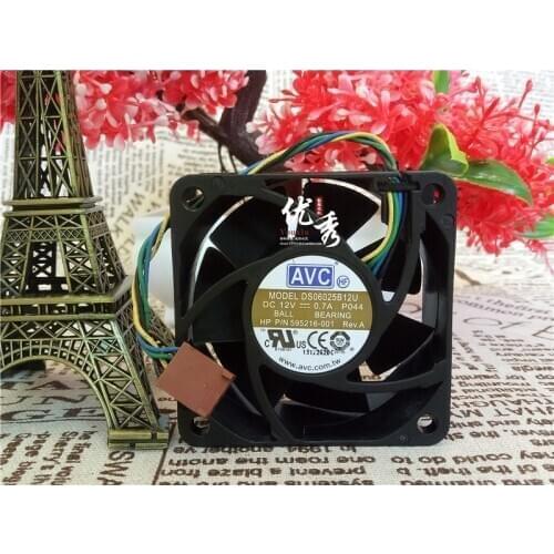 Free Shipping Wholesale AVC DS06025B12U P011 60mm 6cm DC 12V 0.70A Pwm server inverter cooling fan