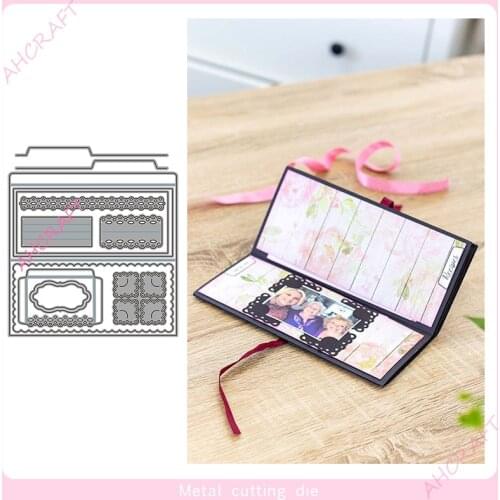 Wallet Assembly Metal Cutting Dies for DIY Scrapbooking Photo Album Decorative Embossing PaperCard Crafts Die2021