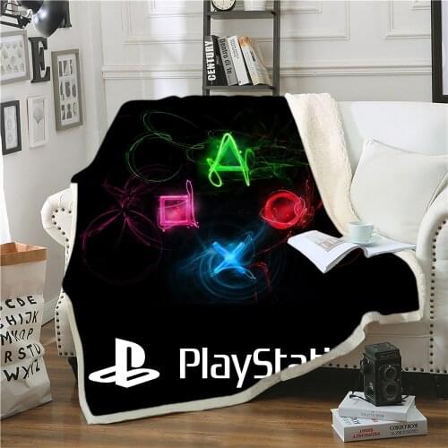 Gamepad Game Kids 3D Print Throw Blanket Boys Cartoon Gaming Fleece Blanket For Beds Home Textiles Luxury Adult Kids Gift Warm