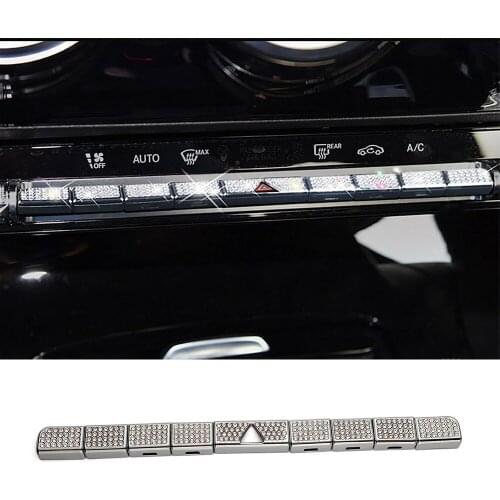 For Mercedes Benz CLA Class CLA180 CLA200 CLA220 2020 2021 Interior Part Air Conditioner Switch Adjust Button Crystal Sticker