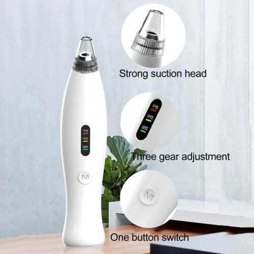 505 Hot Sale Durable Portable Electric Blackhead Remover Acne Extractor Pore Vacuum Facial Cleanser