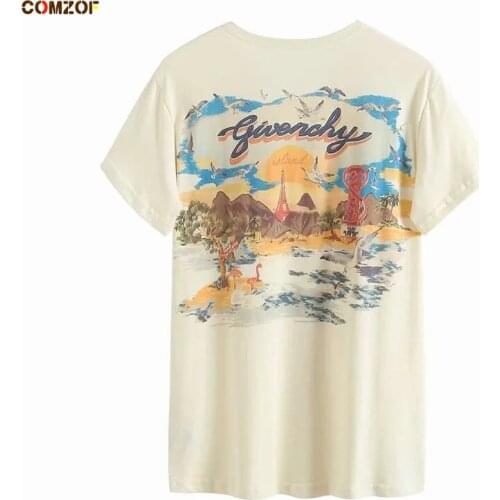 Korean Loose Women T Shirt 2021 Summer Printed Big Size INS Hot Sale Tees Fashion Tops Clothing Blouses Roupas Femininas