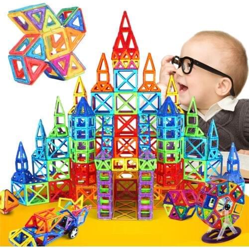Mini Magnetic Constructor Toys Blocks Building Magnetic Designer For Children Magnet Games Educational toy For Kids Xmas Gifts