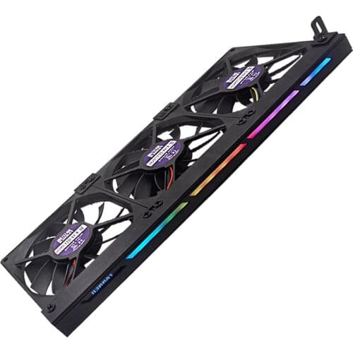 CPU Cooler Fan ARGB Light Strip 5V 3Pin Cooling Fan for Computer Desktop PC Case Heat Sink Ventilador Radiator 3x90mm