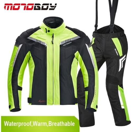 Motorcycle Waterproof Jackets Motocross Cold-proof Clothing Pants 600D Oxford Breathable Warm Jacket Moto Suit Protection