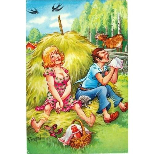 Square Diy Diamond Painting Cross Stitch scenery 5D Diamond Embroidery Farm couple Full Rhinestone mosaic pattern Needlework