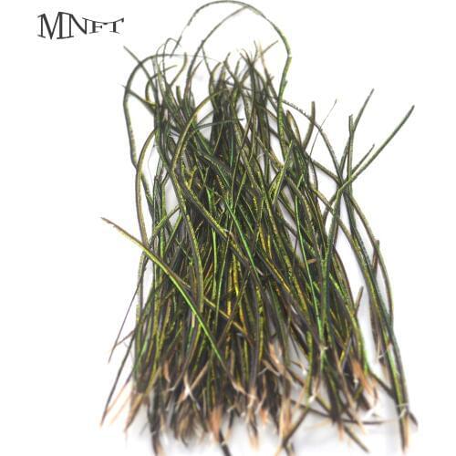 MNFT 1 Bag Natural Olive Green Peacock Feather Wire Fly Tying Material for Fly Fishing Lure Bait Nymphs Streamers Flies