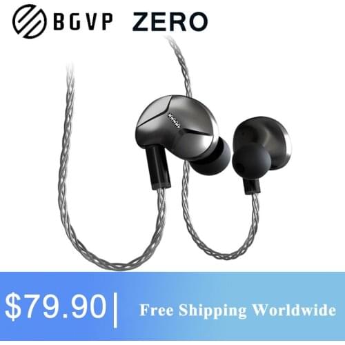 BGVP ZERO Earphone Static Earbuds HIFI In-ear Dynamic Earplugs Running Line Control Bass Headphones