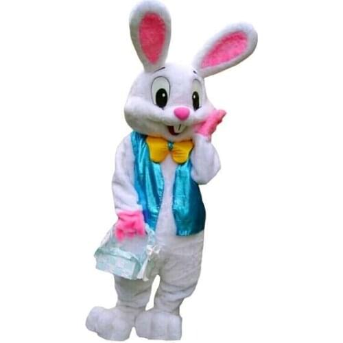 2019 new PROFESSIONAL EASTER BUNNY MASCOT COSTUME Bugs Rabbit Hare Adult Fancy Dress Cartoon Suit Fancy Dress