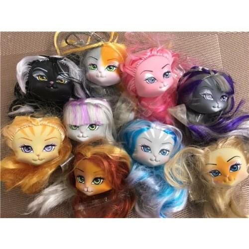 Original Catwalk Doll Heads Doll Toy Head Girl Dressing DIY Toy Parts Children Birthday Gift Toys