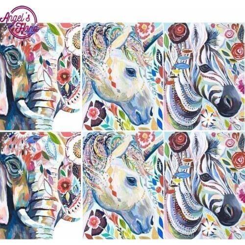 Full Square Animals Series Diamond Mosaic Embroidery Needle Craft Wall Decor DIY 5D Diamond Painting Colored painting