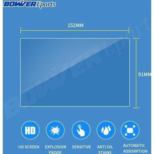 153x85MM/152x91mm Tempered Glass Screen Protector Film for Indash 2 DIN Car DVD GPS Radio Stereo Multimedia Navigation System