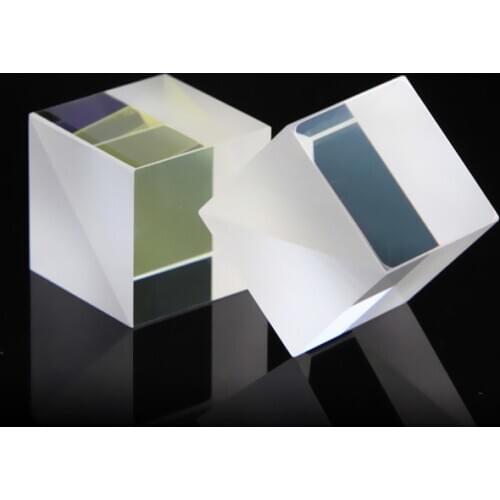 20mm Dia Transparent Polarizing Beam Splitter Cube Laser Lens
